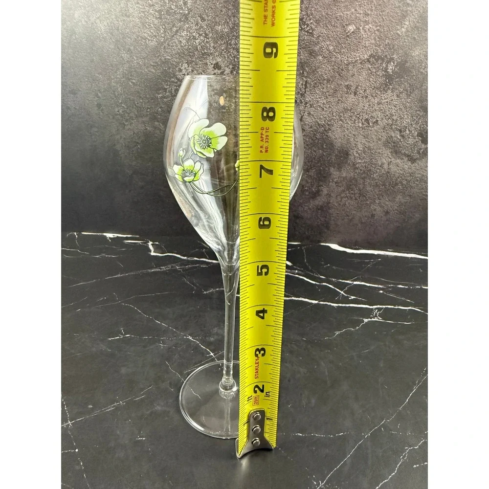Perrier-Jouet Belle Epoque Tasting Champagne Glass Tulip Style 8 1/2in Tall